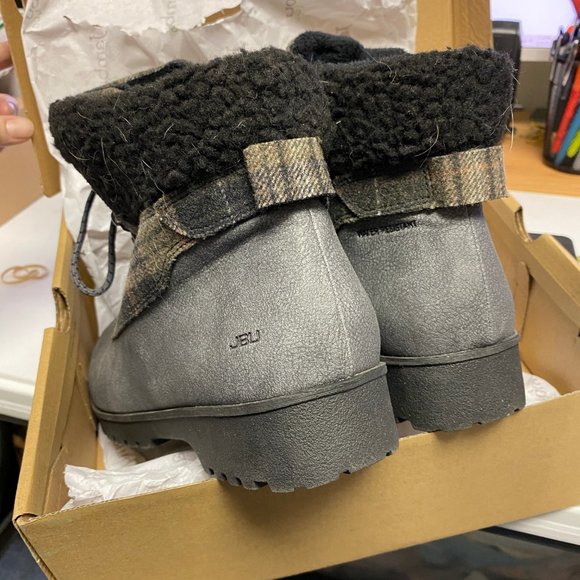 JBU Jambu Redrock CHARCOAL Plaid HIKER Boot w/Foam - Picture 3 of 7